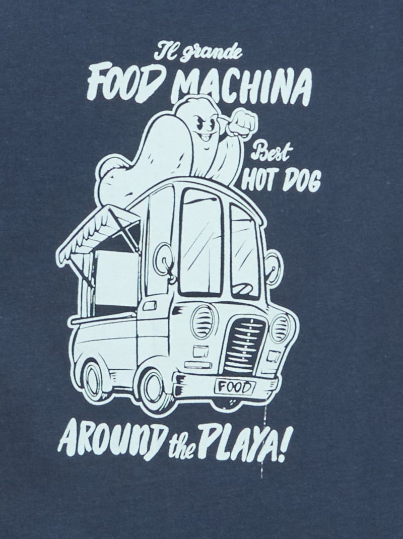 T-Shirt mit Aufdruck Weiß - Kiabi