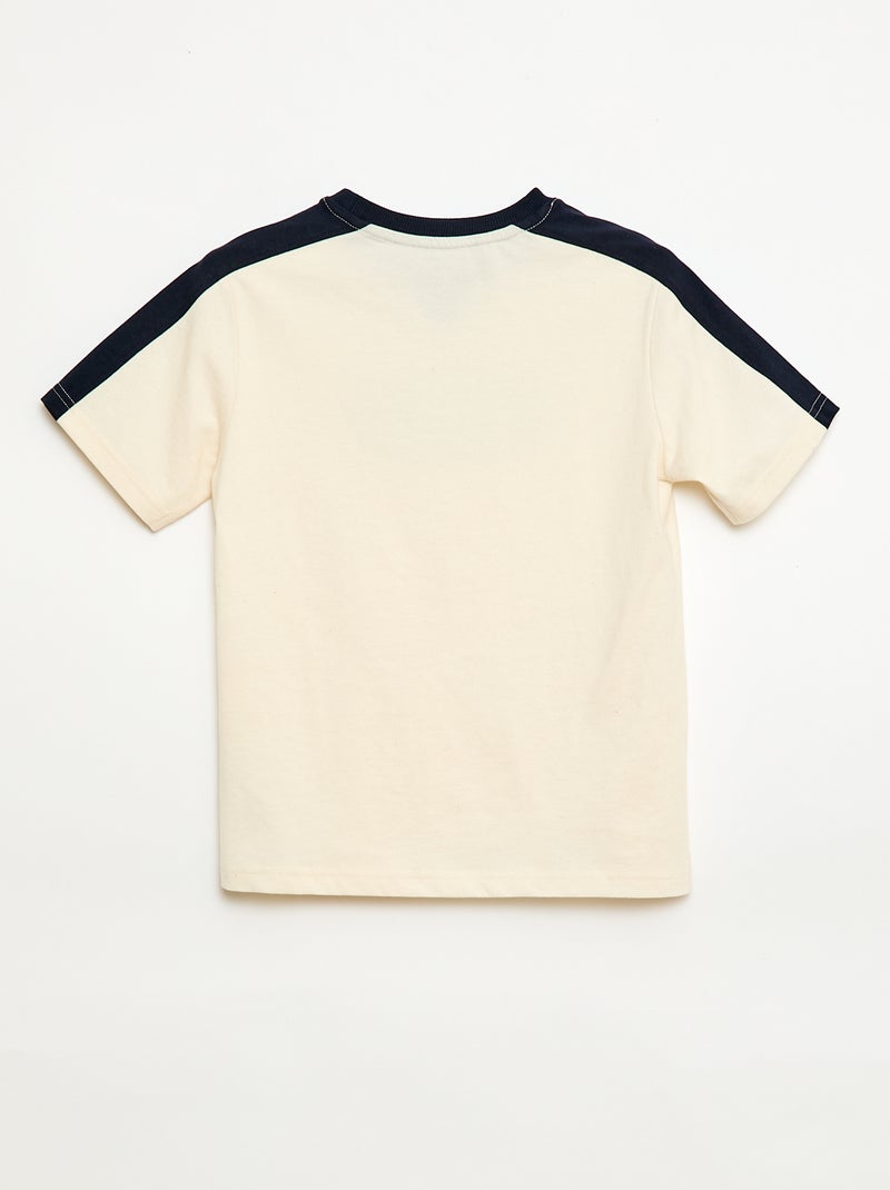 T-Shirt mit Aufdruck Weiß - Kiabi