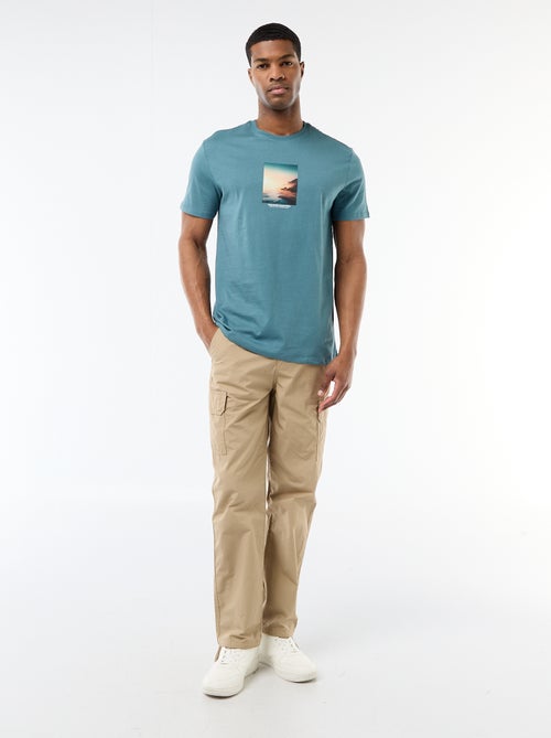T-Shirt mit ausgefallenem Druck - Kiabi