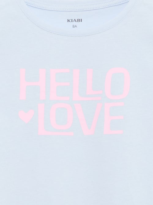 T-Shirt mit Botschaftsaufdruck und kurzen Ärmeln - Kiabi