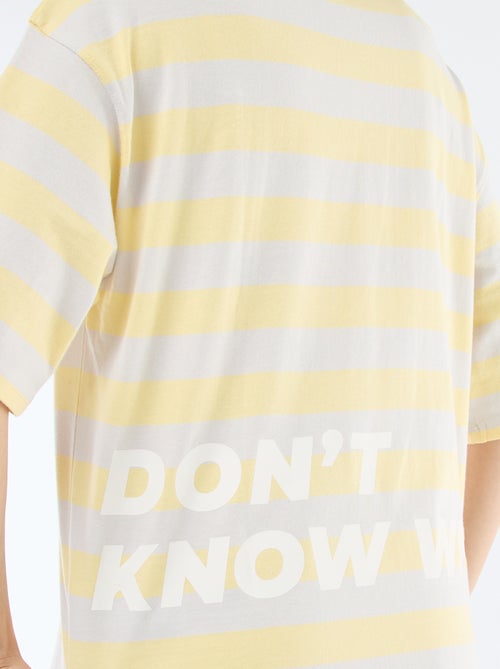 T-Shirt mit breiten Streifen - Kiabi
