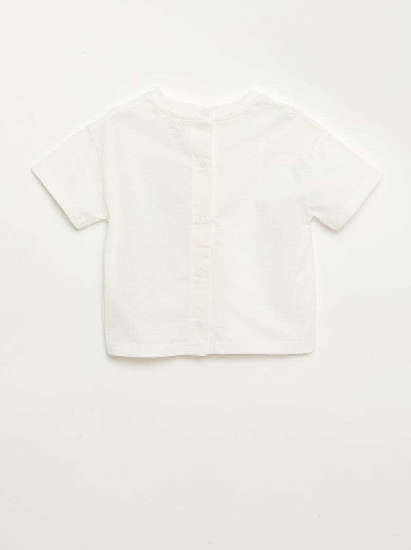 T-Shirt mit 'Marvel'-Print Weiß - Kiabi