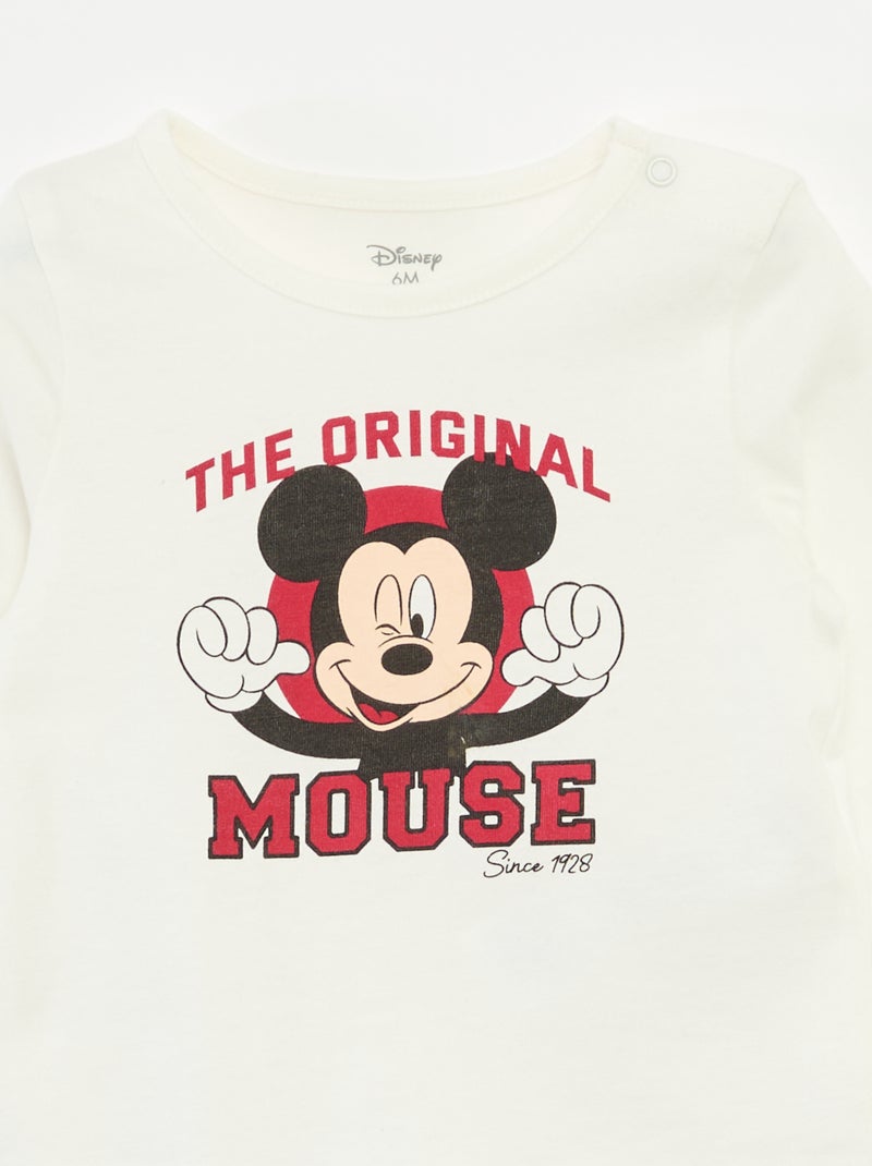 T-Shirt mit 'Mickey'-Druck von 'Disney' Weiß - Kiabi