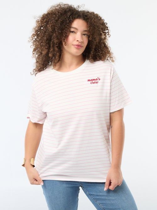 T-Shirt mit Muttertags-Print und kurzen Ärmeln - Kiabi T-Shirt mit Muttertags-Print und kurzen Ärmeln - Kiabi
