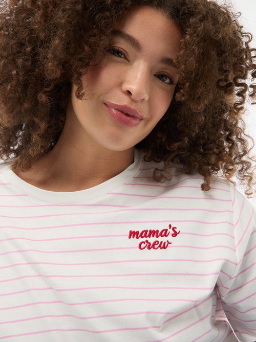 T-Shirt mit Muttertags-Print und kurzen Ärmeln - Kiabi T-Shirt mit Muttertags-Print und kurzen Ärmeln - Kiabi