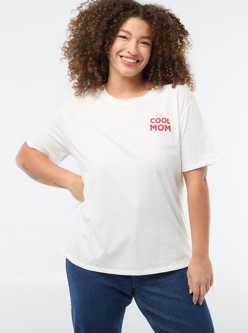 T-Shirt mit Muttertags-Print und kurzen Ärmeln - Kiabi T-Shirt mit Muttertags-Print und kurzen Ärmeln - Kiabi