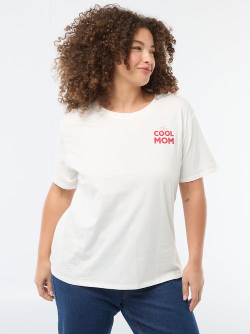 T-Shirt mit Muttertags-Print und kurzen Ärmeln - Kiabi T-Shirt mit Muttertags-Print und kurzen Ärmeln - Kiabi