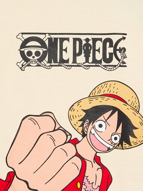 T-Shirt mit "One Piece"-Print, Kurzarm, aus Baumwolle - Kiabi T-Shirt mit "One Piece"-Print, Kurzarm, aus Baumwolle - Kiabi