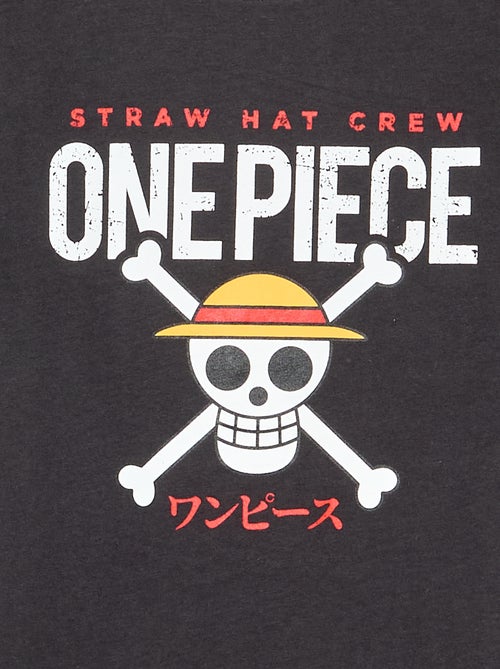 T-Shirt mit "One Piece"-Print, Kurzarm, aus Baumwolle - Kiabi