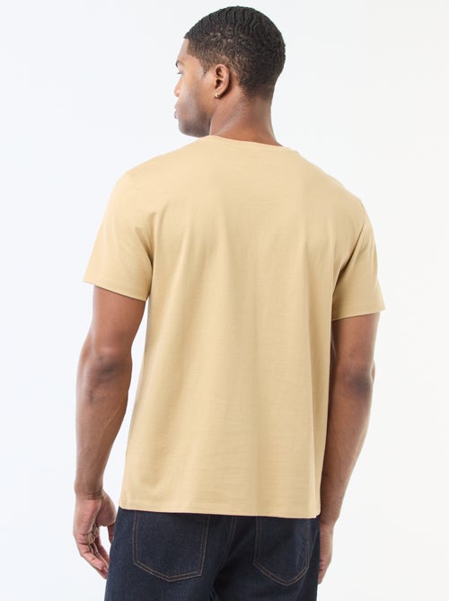 T-Shirt mit Rundhalsausschnitt aus Baumwolle - Tough Cotton™ - Kiabi T-Shirt mit Rundhalsausschnitt aus Baumwolle - Tough Cotton™ - Kiabi