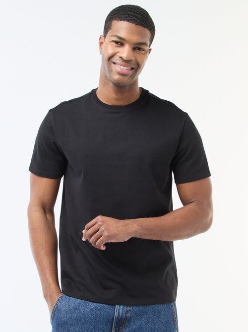T-Shirt mit Rundhalsausschnitt aus Baumwolle - Tough Cotton™ - Kiabi T-Shirt mit Rundhalsausschnitt aus Baumwolle - Tough Cotton™ - Kiabi