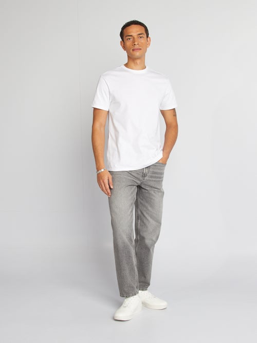 T-Shirt mit Rundhalsausschnitt aus Baumwolle - Tough Cotton™ - Kiabi