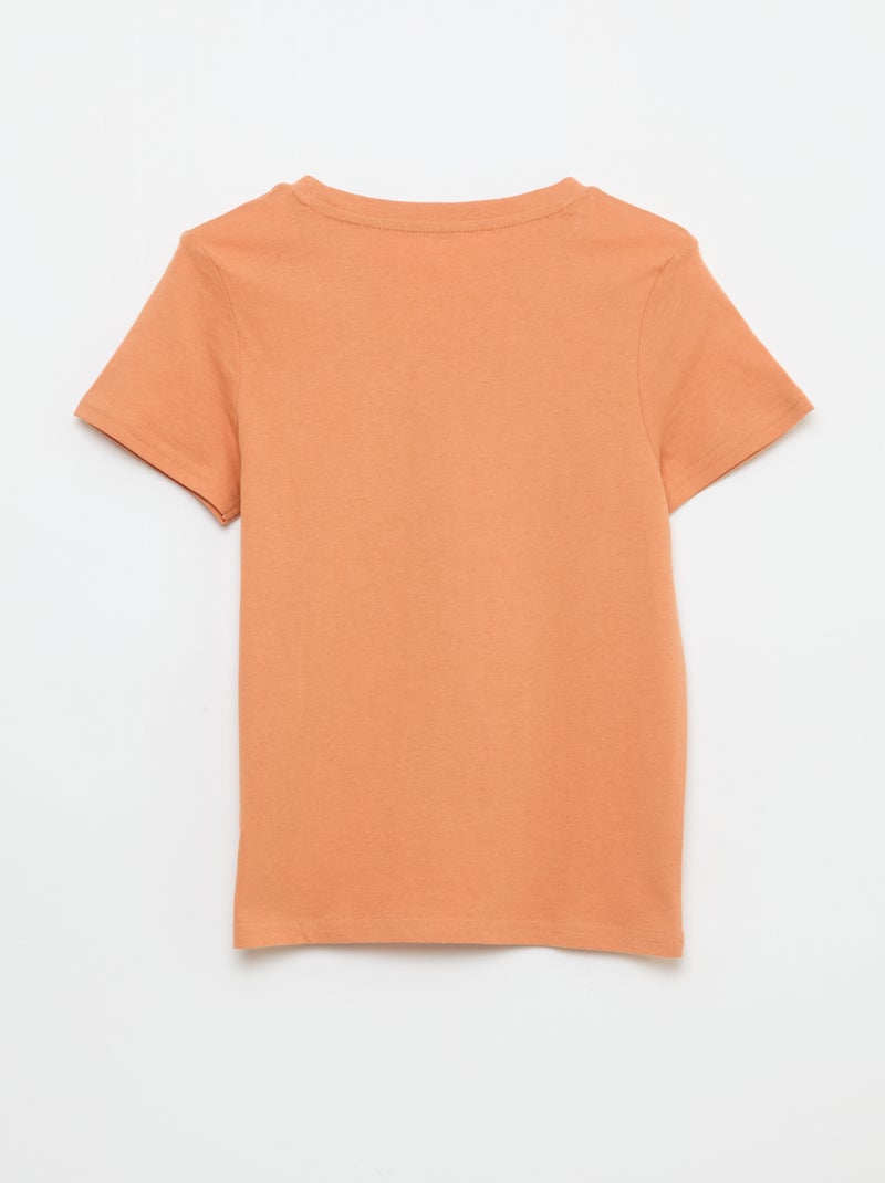 T-Shirt mit Spruch Braun - Kiabi