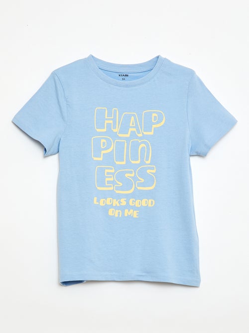 T-Shirt mit Spruch-Print - Kiabi