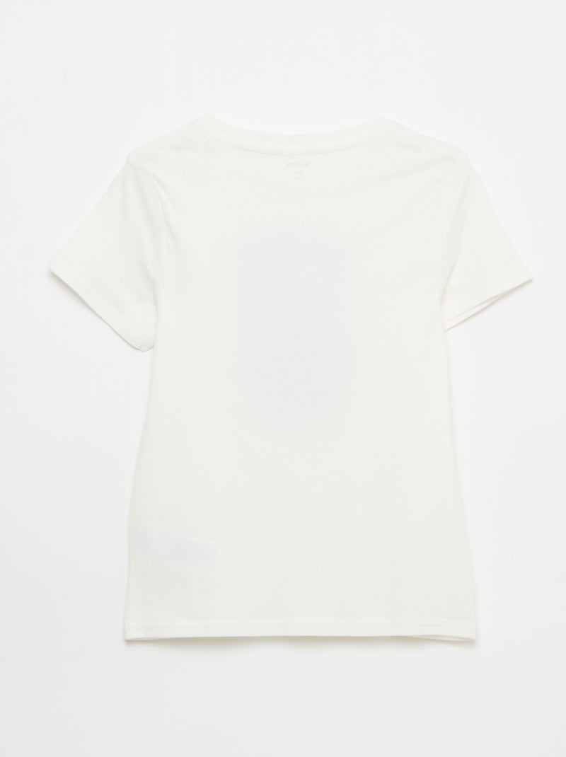 T-Shirt mit Spruch Weiß - Kiabi