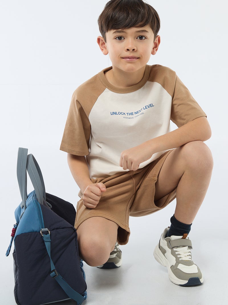 T-Shirt mit Spruchdruck Weiß - Kiabi