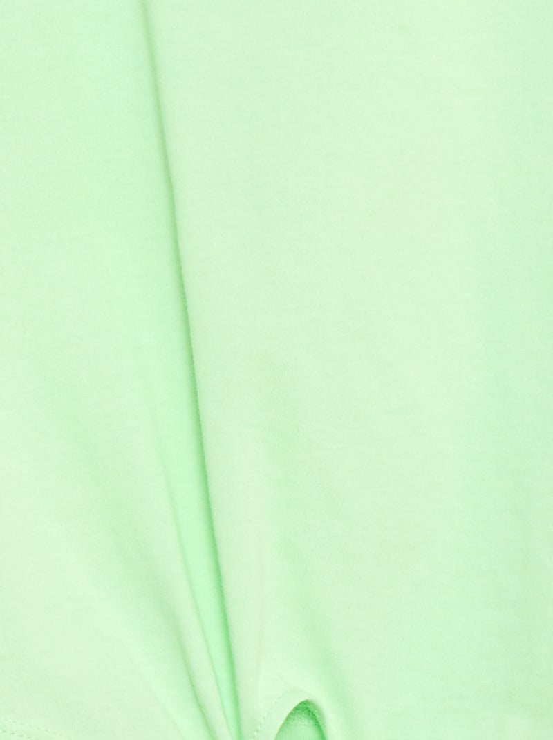 T-Shirt mit Taillenschleife Grün - Kiabi
