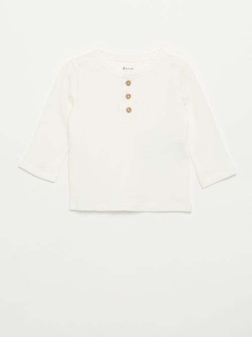 T-Shirt mit Tunis-Kragen - Kiabi