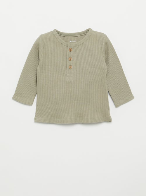 T-Shirt mit Tunis-Kragen - Kiabi