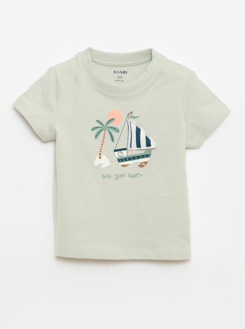 T-Shirt mit verspieltem Aufdruck - Kiabi