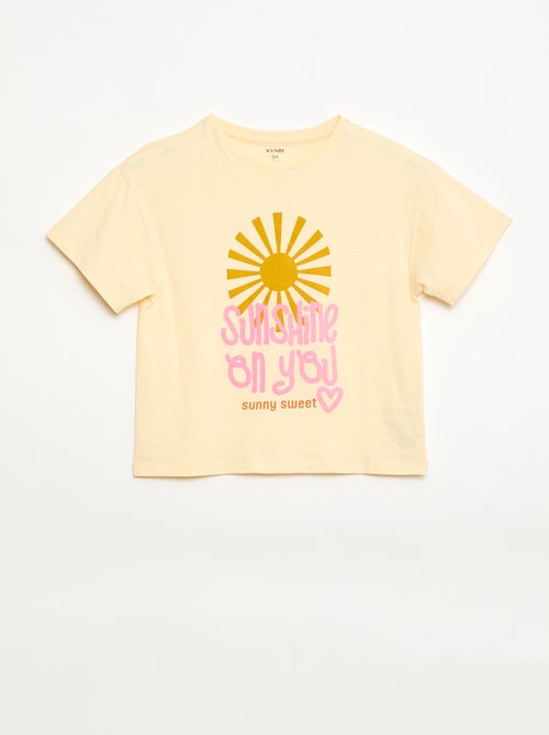 T-Shirt mit verspieltem Druck - Kiabi