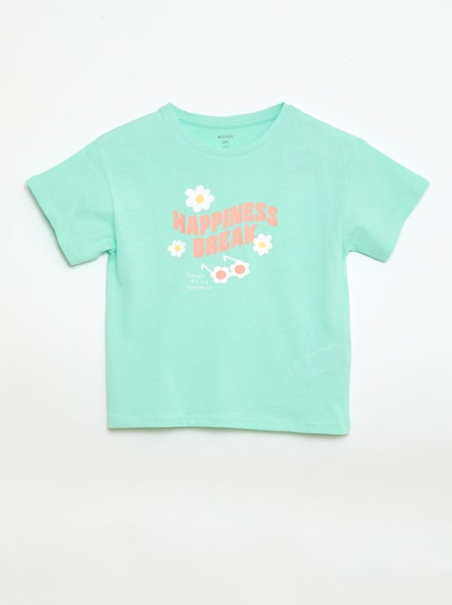 T-Shirt mit verspieltem Druck - Kiabi
