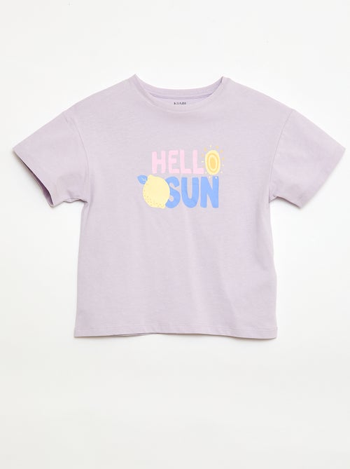 T-Shirt mit verspieltem Druck - Kiabi