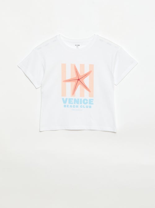 T-Shirt mit verspieltem Druck - Kiabi