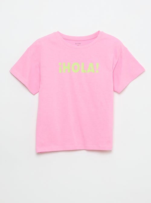 T-Shirt mit verspieltem Druck - Kiabi