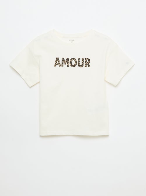 T-Shirt mit verspieltem Druck - Kiabi
