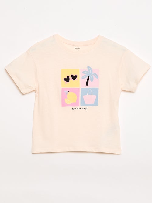 T-Shirt mit verspieltem Druck - Kiabi