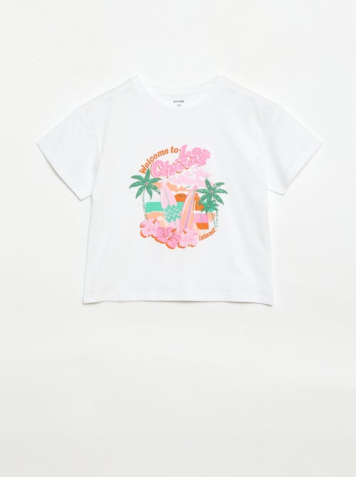 T-Shirt mit verspieltem Druck - Kiabi