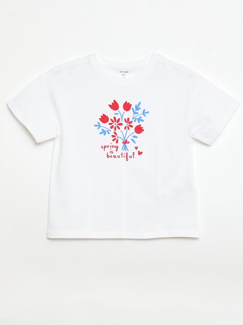 T-Shirt mit verspieltem Druck - Kiabi