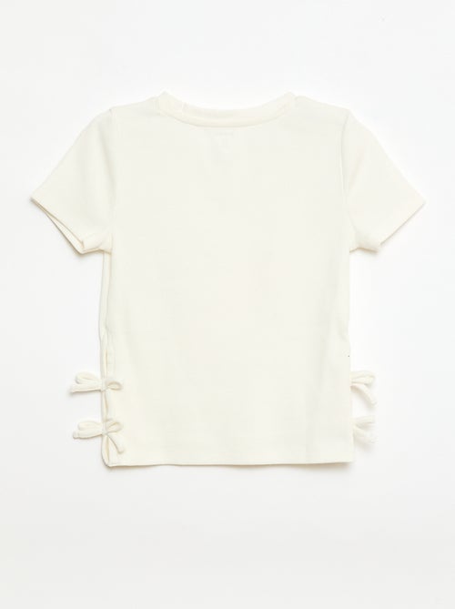 T-Shirt mit verspielten Knoten - Kiabi
