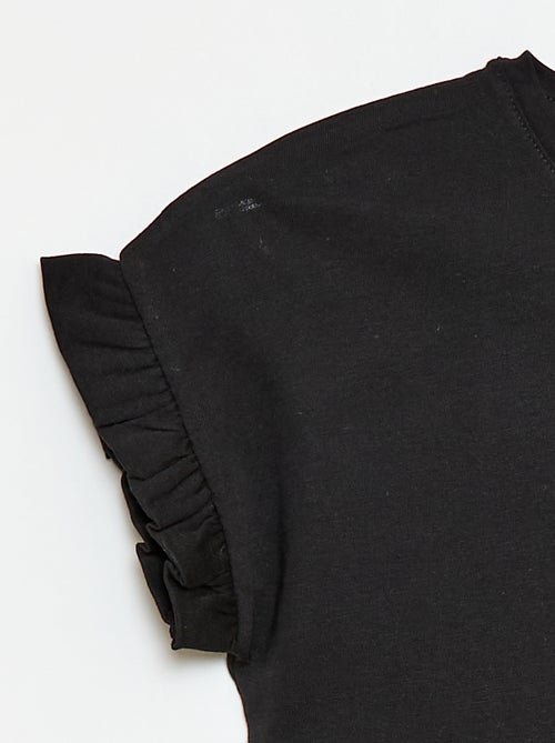 T-Shirt mit Volantärmeln - Kiabi
