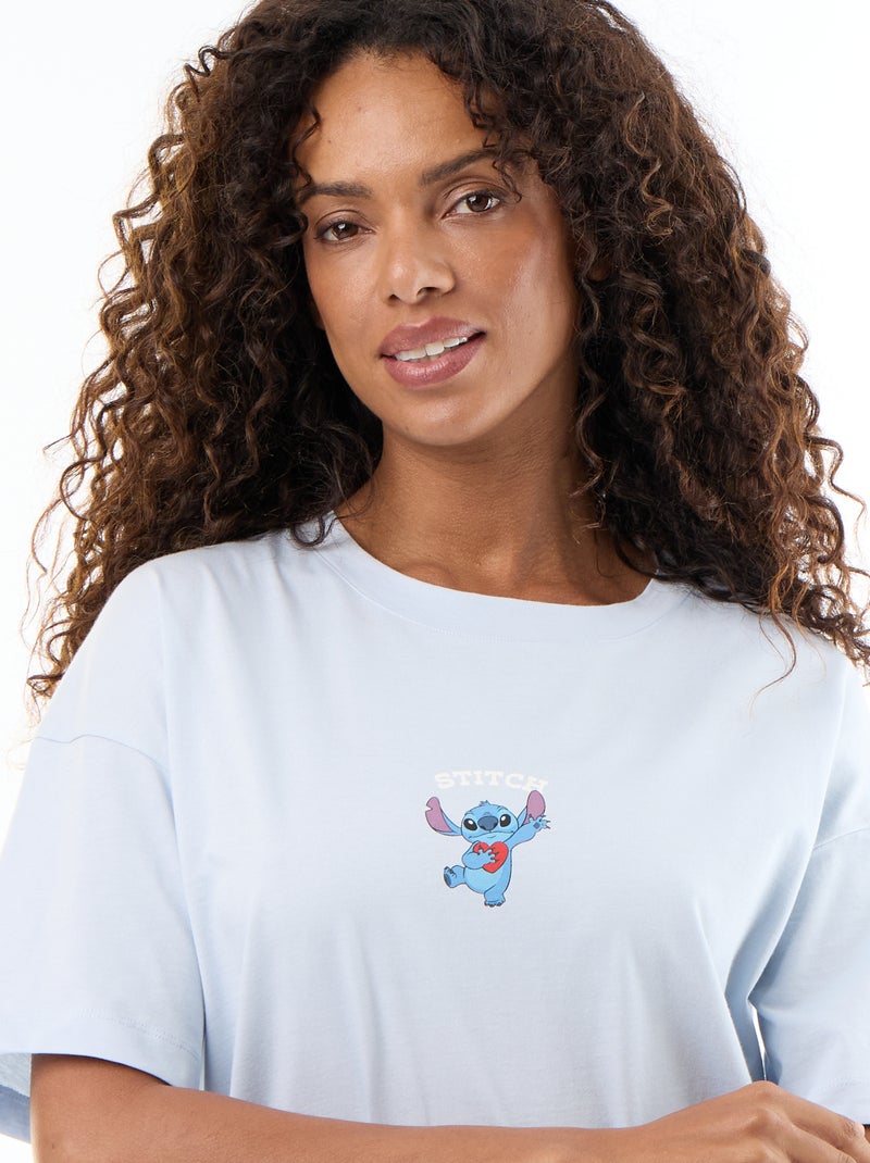 T-Shirt-Nachthemd 'Winnie' Blau - Kiabi
