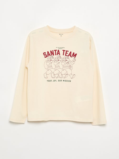 T-shirt \'Natale\' a maniche lunghe - Kiabi