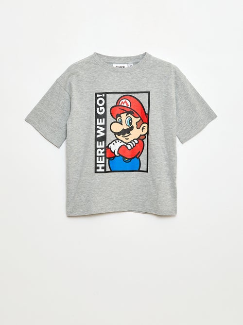 T-Shirt "Nintendo" "Mario" aus unifarbener Baumwolle - Kiabi