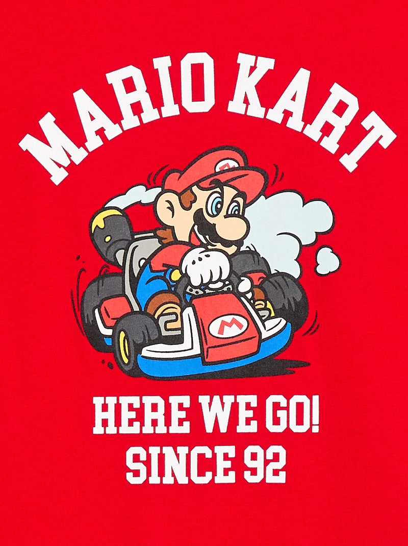 T-shirt 'Nintendo' 'Mario' en coton uni Rouge - Kiabi