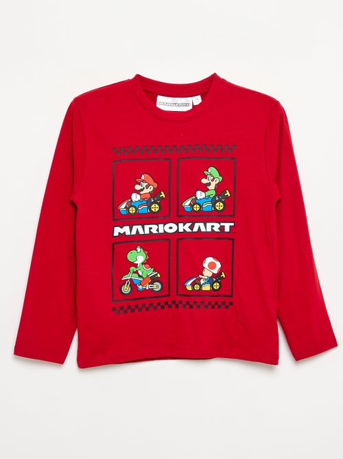 T-shirt 'Nintendo' 'Mario' manches longues - Kiabi