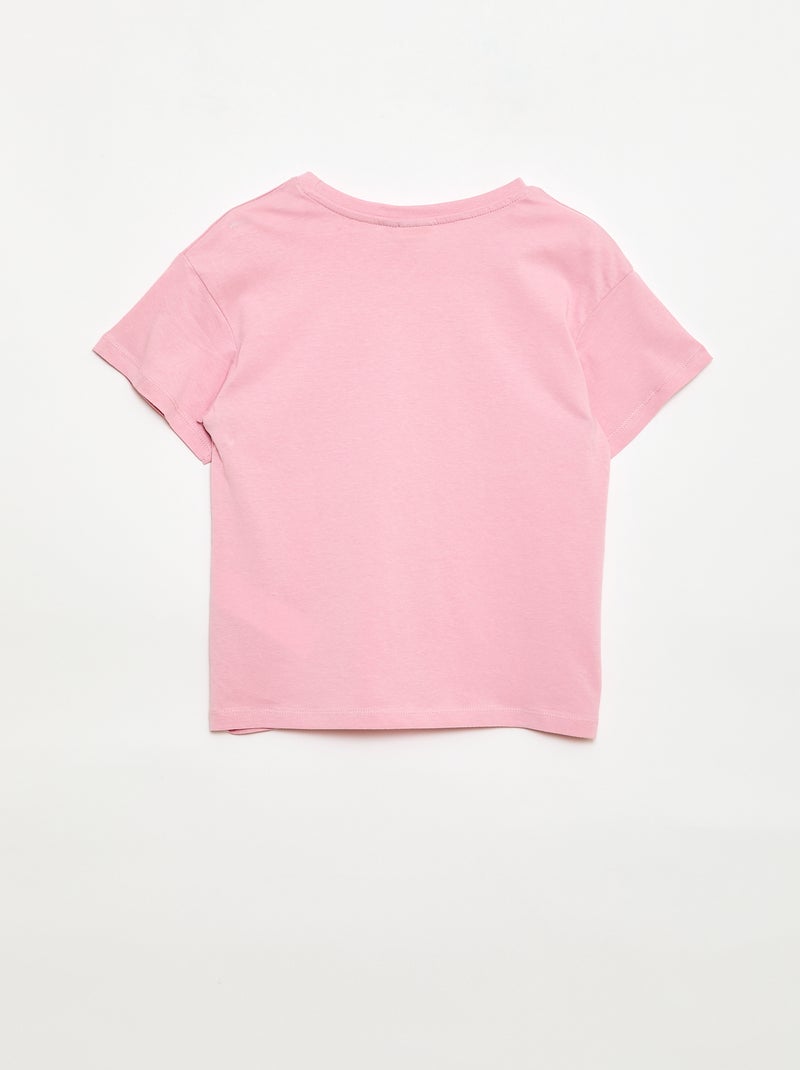 T-shirt 'Nirvana" à manches courtes Rose - Kiabi