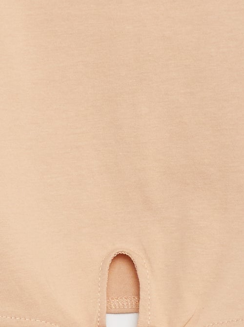 T-shirt noué avec manches courtes à volants - Kiabi