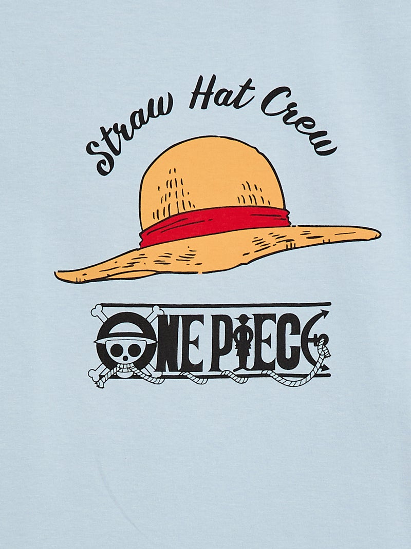 T-shirt 'One Piece' à manches courtes Bleu - Kiabi