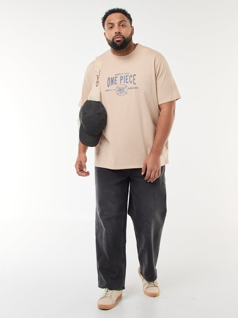 T-shirt 'One Piece' a maniche corte Beige - Kiabi