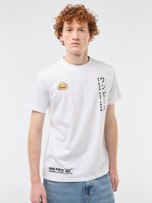 T-shirt 'One piece' en coton uni - Kiabi