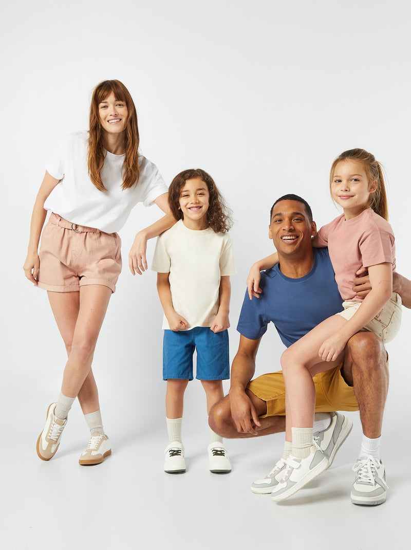 T-shirt oversize à col rond Blanc - Kiabi