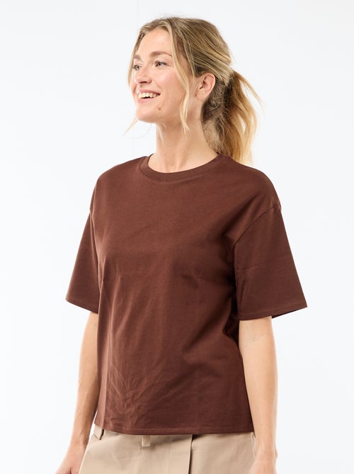 T-shirt oversize à col rond - Kiabi