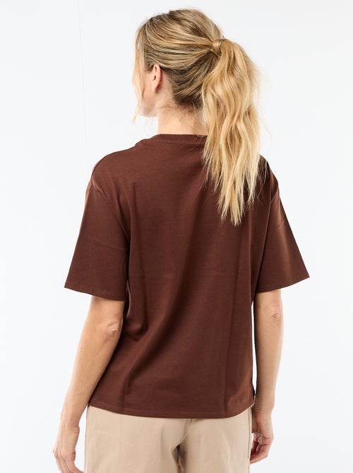 T-shirt oversize à col rond - Kiabi