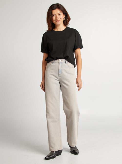 T-shirt oversize à col rond - Kiabi