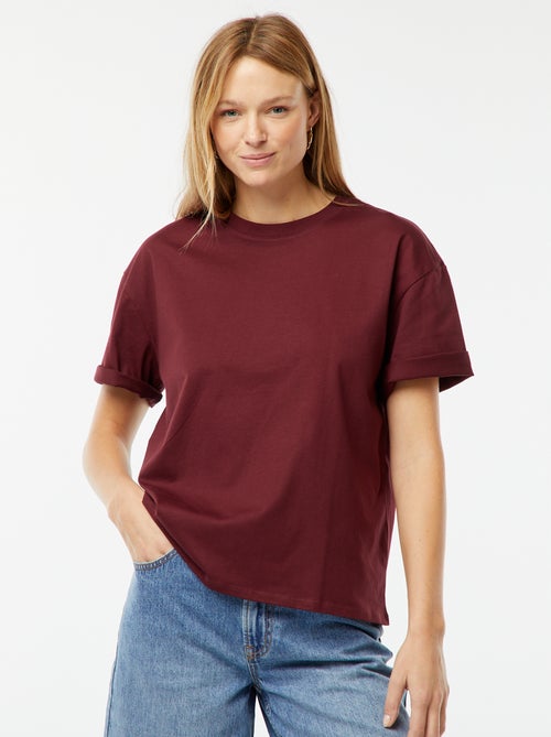 T-shirt oversize a girocollo - Kiabi T-shirt oversize a girocollo - Kiabi